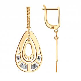 Золотые серьги МАГНАТ МА 028014 МА 028014 фото